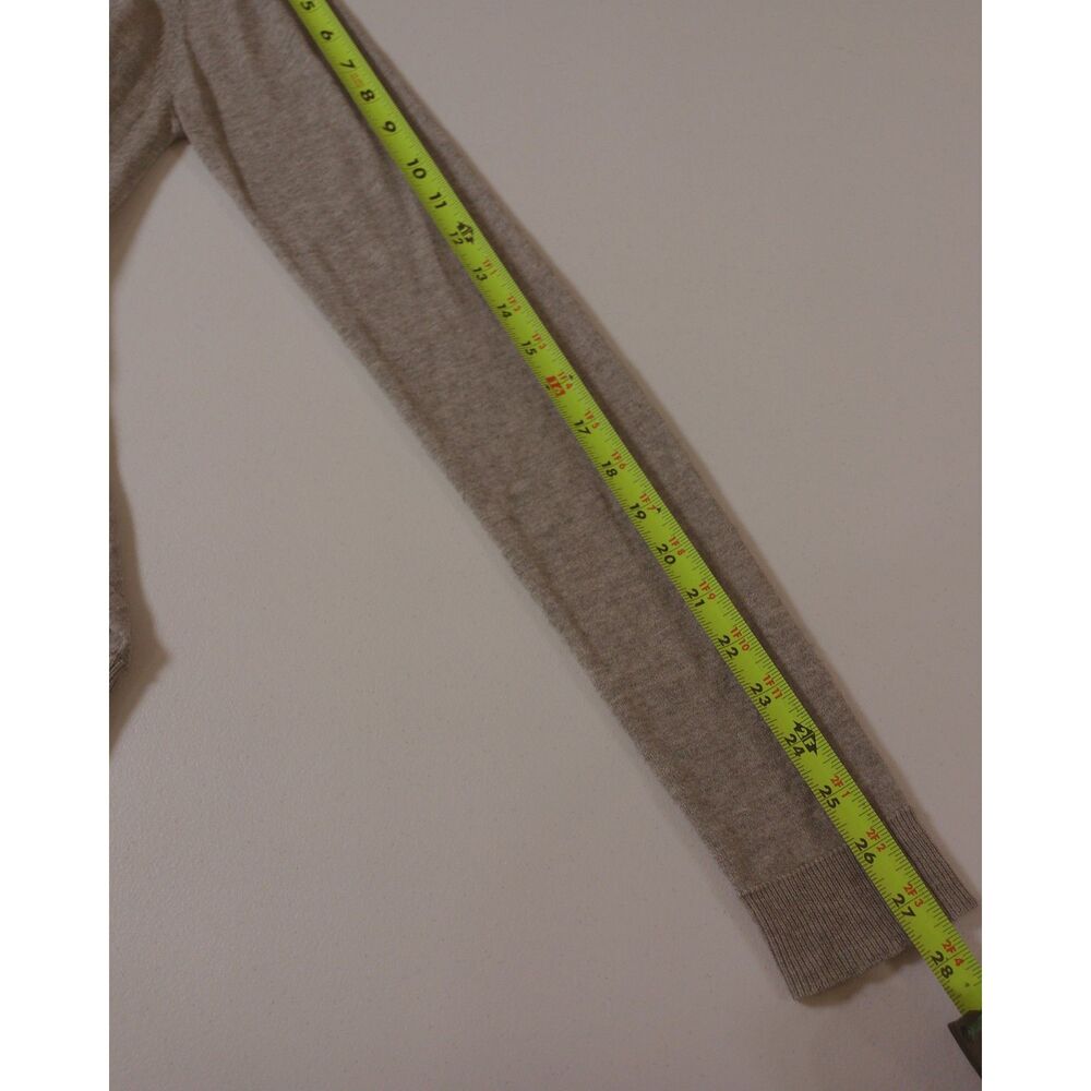BCBGMAXAZRIA Silk Cashmere Wrap Sweater Gray Buckle Tie Front Cardigan M Romania - Picture 8 of 11